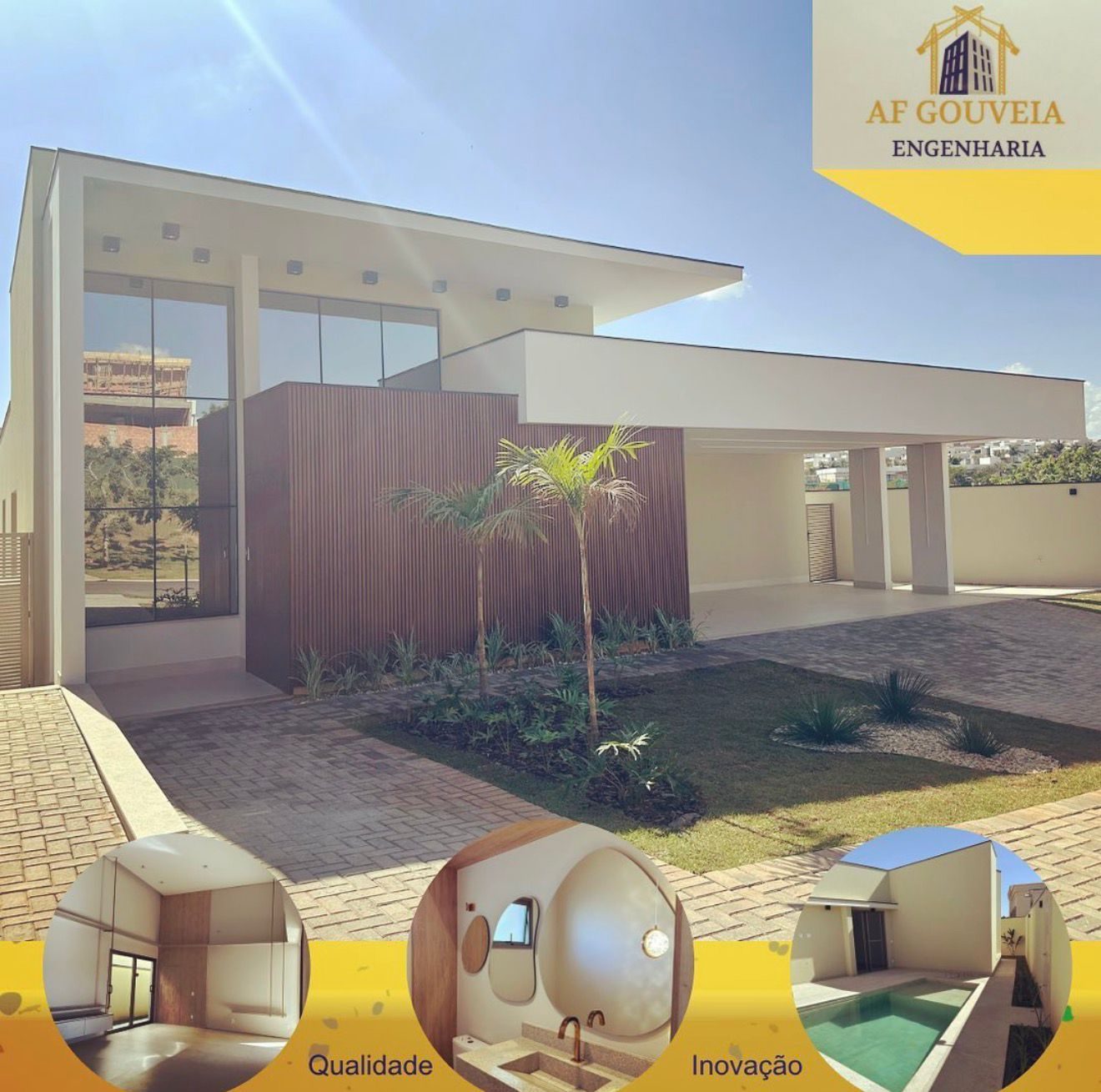 Interior com pé-direito duplo